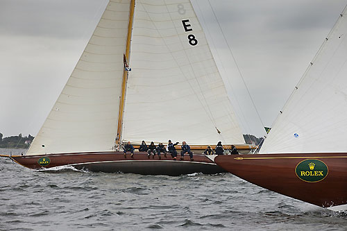 Framnes AS' 12mR Erna Signe (E&nbsp;8&nbsp;-&nbsp;1911) from Sandefjord, Norway, during the 2011 Rolex Baltic Week. Photo copyright Rolex and Daniel Forster.