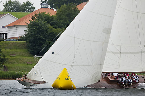 Wilfried Beeck&rsquo;s 12mR Trivia (GER&nbsp;10,&nbsp;1937) from Hamburg, Germany, during the 2011 Rolex Baltic Week. Photo copyright Rolex and Daniel Forster.