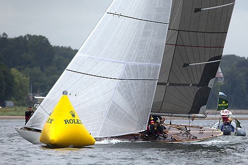 Timo Saalasti's 8mR Sagitta (1912, FIN&nbsp;2) from Espoo, Finland, during the 2011 Rolex Baltic Week. Photo copyright Rolex and Daniel Forster.