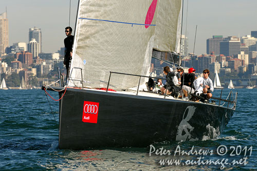 Michael Hiatt's Farr 55 Living Doll, ahead of the start of the Audi Sydney Gold Coast 2011. Photo copyright Peter Andrews, Outimage Australia.