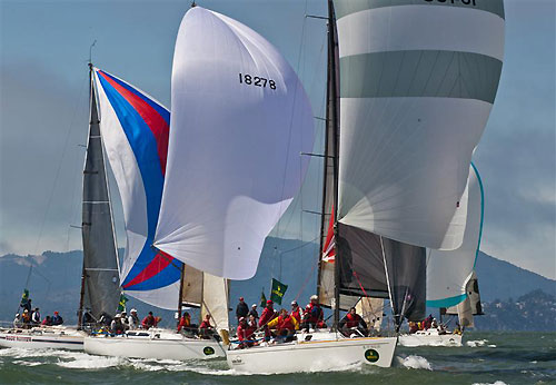 Bartz Schneider's Express 37 Expeditious, during the Rolex Big Boat Series, San Francisco, California. Photo copyright Rolex and Daniel Forster.