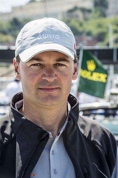 M�rton J�zsa, owner of the Reichel Pugh 60 Wild Joe (HUN). Photo copyright Kurt Arrigo for Rolex.