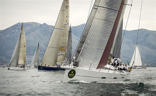 The start of of the Rolex Volcano Race 2012, off Gaeta. Photo copyright Kurt Arrigo for Rolex.