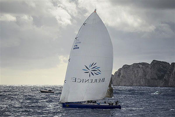 Marco Rodolfi's Swan 80 Berenice Bis (ITA), after the start of leg two of the Rolex Volcano Race 2012. Photo copyright Kurt Arrigo for Rolex.