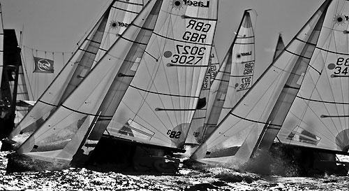 XXV Primo Cup - Troph&eacute;e Credit Suisse. Fleet Race Start - Laser SB3, Montecarlo, 13/02/2009. Photo copyright Carlo Borlenghi / www.carloborlenghi.com