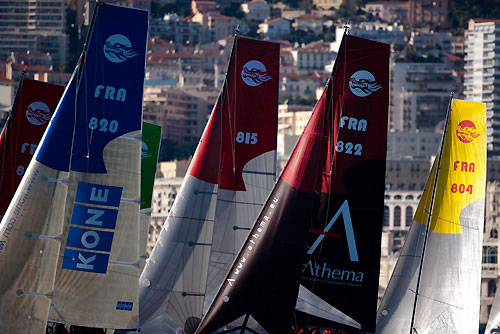 XXV Primo Cup - Troph&eacute;e Credit Suisse. Fleet Race Start Longtze Premier , Montecarlo, 13/02/2009. Photo copyright Carlo Borlenghi / www.carloborlenghi.com