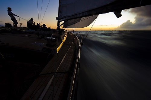 Onboard Danilo Salsi's Swan 90, DSK Pioneer, RORC Caribbean 600. Photo copyright Stefano Gattini.