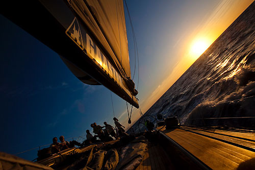 Onboard Danilo Salsi's Swan 90, DSK Pioneer, RORC Caribbean 600. Photo copyright Stefano Gattini.