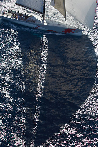 Antigua 22-02-2010. Beau Geste after the start of the RORC Caribbean 600. Photo copyright Carlo Borlenghi.