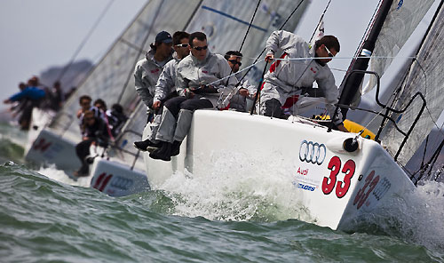 Lerici Italy, March 28, 2010. Day 2 of Audi Melges 32 Sailing Series 20. Photo copyright Guido Trombetta, Studio Borlenghi.