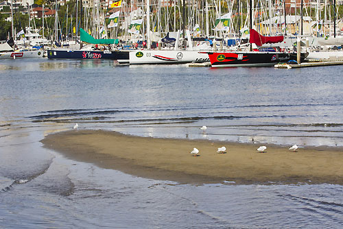 Rushcutters Bay and the docks of the Cruising Yacht Club of Australia, ahead of the start of the Rolex Sydney Hobart 2010. Photo copyright Carlo Borlenghi, Rolex.
