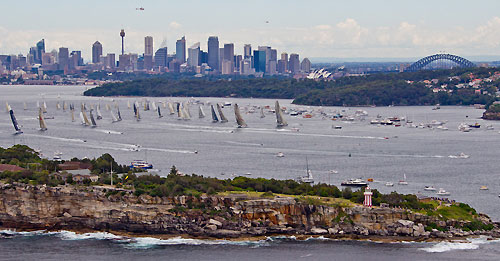 The fleet, after the start of the Rolex Sydney Hobart 2010, Australia. Photo copyright Carlo Borlenghi, Rolex.