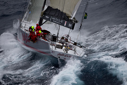 Bob Oatley's Wild Oats XI skippered by Mark Richards, off the New South Wales South Coast during the Rolex Sydney Hobart Yacht Race 2010, Australia. Photo copyright Carlo Borlenghi, Rolex.