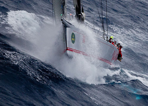 Bob Oatley's Wild Oats XI skippered by Mark Richards, off the New South Wales South Coast during the Rolex Sydney Hobart Yacht Race 2010, Australia. Photo copyright Carlo Borlenghi, Rolex.
