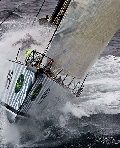 Sean Langman and Anthony Bell's Elliott Maxi Investec Loyal, dealing with the fury of the Tasman Sea during Rolex Sydney Hobart Yacht Race 2010, Australia. Photo copyright Carlo Borlenghi, Rolex.