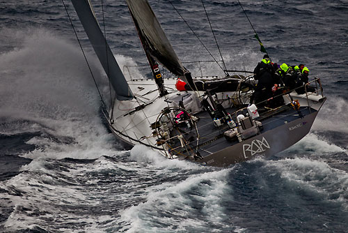 Niklas Zennström’s Judel Vrolijk 72 Rán, dealing with the fury of the Tasman Sea, during the Rolex Sydney Hobart Yacht Race 2010, Australia. Photo copyright Carlo Borlenghi, Rolex.
