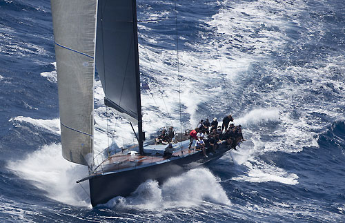Surfing Highland Fling offshore, during the Loro Piana SuperYacht Regatta 2011, Porto Cervo, Italy. Photo copyright Carlo Borlenghi.