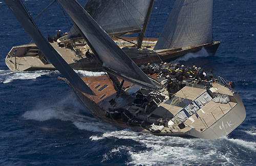Y3K offshore, during the Loro Piana SuperYacht Regatta 2011, Porto Cervo, Italy. Photo copyright Carlo Borlenghi.