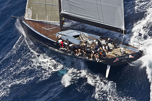 Highland Fling offshore, during the Loro Piana SuperYacht Regatta 2011, Porto Cervo, Italy. Photo copyright Carlo Borlenghi.