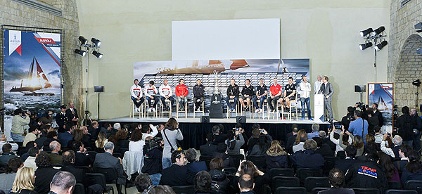 Naples, 10/04/12. Opening Press Conference at Castel Dell'Ovo, during the America�s Cup World Series Naples, Italy, April 2012. Photo copyright Luna Rossa and Carlo Borlenghi.