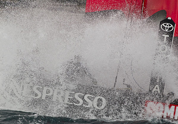 Naples, 11/04/12. America's Cup World Series Naples 2012, Day 1, during the America�s Cup World Series Naples, Italy, April 2012. Photo copyright Luna Rossa and Carlo Borlenghi.