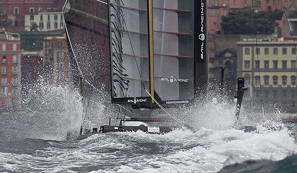 Naples, 11/04/12. America's Cup World Series Naples 2012, Day 1, during the America�s Cup World Series Naples, Italy, April 2012. Photo copyright Luna Rossa and Carlo Borlenghi.