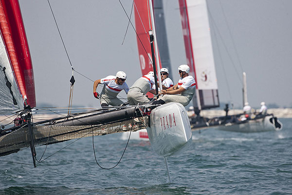 Venezia (Venice Italy), 12/05/12. Luna Rossa - Swordfish, during the America's Cup World Series in Venice. Photo copyright Carlo Borlenghi and Luna Rossa.