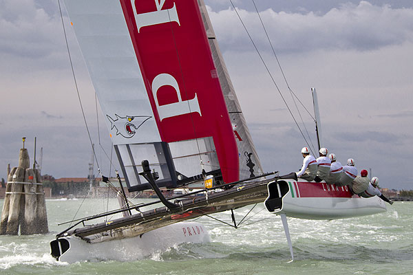 Venezia (Venice Italy), 13/05/12. Luna Rossa - Swordfish, during the America's Cup World Series in Venice. Photo copyright Carlo Borlenghi and Luna Rossa.