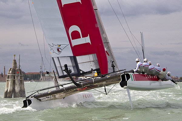 Venezia (Venice Italy), 13/05/12. Luna Rossa - Swordfish, during the America's Cup World Series in Venice. Photo copyright Carlo Borlenghi and Luna Rossa.