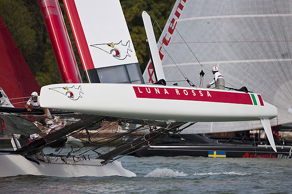 Venezia (Venice Italy), 18/05/12. Luna Rossa - Swordfish, during the America's Cup World Series in Venice. Photo copyright Carlo Borlenghi and Luna Rossa.