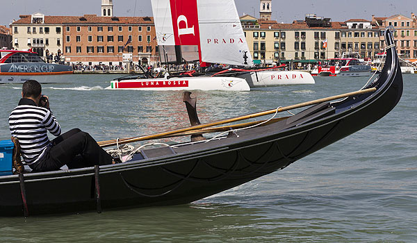 Venezia (Venice Italy), 18/05/12. Luna Rossa - Swordfish, during the America's Cup World Series in Venice. Photo copyright Carlo Borlenghi and Luna Rossa.