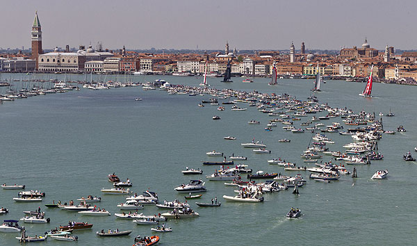 Venezia (Venice Italy), 19/05/12. The ACWS fleet racing, during the America's Cup World Series in Venice. Photo copyright Carlo Borlenghi and Luna Rossa.