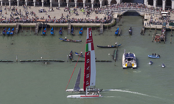 Venezia (Venice Italy), 19/05/12. Luna Rossa - Piranha, during the America's Cup World Series in Venice. Photo copyright Carlo Borlenghi and Luna Rossa.