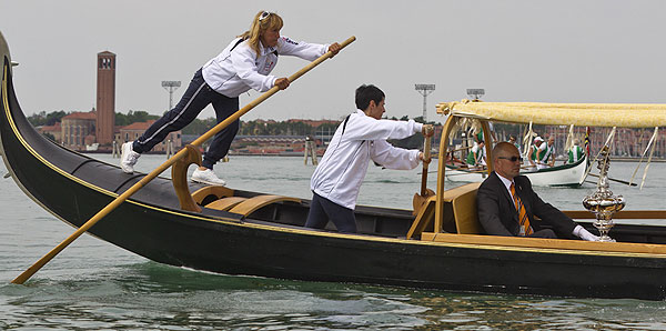 Venezia (Venice Italy), 20/05/12. Venice traditional celebration: Festa della Sensa, during the America's Cup World Series in Venice. Photo copyright Carlo Borlenghi and Luna Rossa.